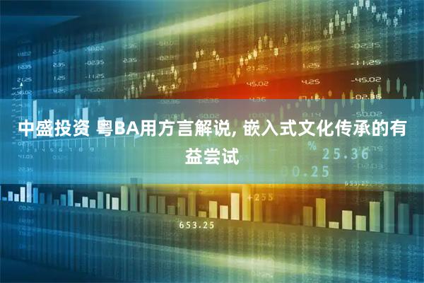 中盛投资 粤BA用方言解说, 嵌入式文化传承的有益尝试