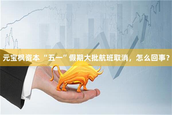 元宝枫资本 “五一”假期大批航班取消，怎么回事？